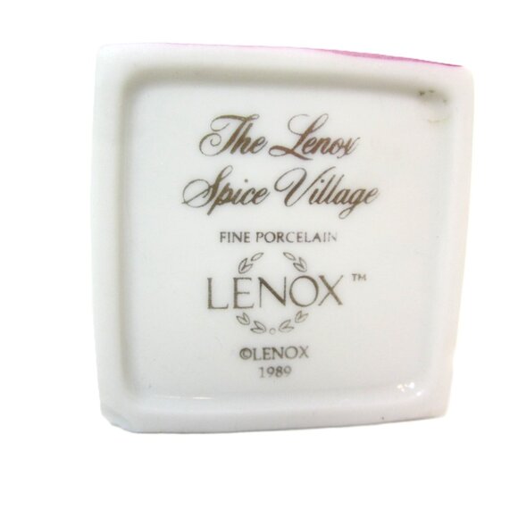 Original Lenox Spice Village Clove BOTTOM ONLY Spice Jar Lid Cottage House - Picture 6 of 6